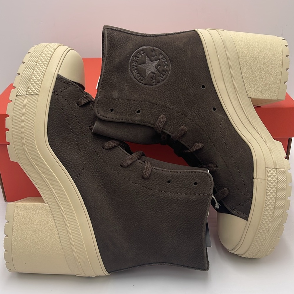 Converse WMNS CHUCK 70 DE LUXE HEEL HI FRESH BREW/FRESH BREW A11542C Platforms - Picture 11 of 16